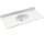 Chesapeake CH1B2261-011 Solid Surface 61-in x 22-in Integral Single Sink Bathroom Vanity Top in Tahiti White