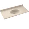 Solid Surface 61-in x 22-in Integral Single Sink Bathroom Vanity Top in Tahiti Sand