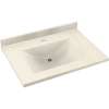 Composite 31-in x 22-in Integral Single Sink Bathroom Vanity Top in Pebble