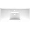 Composite 43-in x 22-in Integral Single Sink Bathroom Vanity Top in Arctic Granite