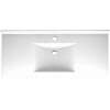 Composite 49-in x 22-in Integral Single Sink Bathroom Vanity Top in Arctic Granite