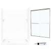 SQP326L010-M58570NC 72.5-in x 60-in x 32-in 5-Piece Alcove Shower Kit in White