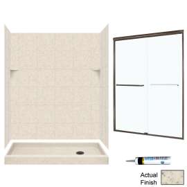 SQP326R-M58570BC 72.5-in x 60-in x 32-in 5-Piece Alcove Shower Kit