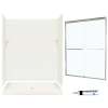 SQP3460018-M58570NC 72.5-in x 60-in x 34-in 5-Piece Alcove Shower Kit in Bisque