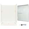 SQP3460018-M58570NR 72.5-in x 60-in x 34-in 5-Piece Alcove Shower Kit in Bisque