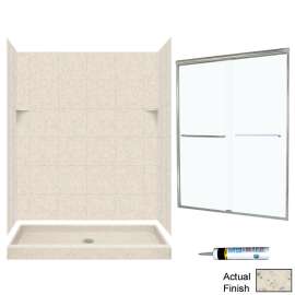 SQP3460-M58570NC 72.5-in x 60-in x 34-in 5-Piece Alcove Shower Kit