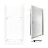 SQP3636010-M34570NR 72.5-in x 36-in x 36-in 5-Piece Alcove Shower Kit in White