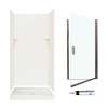 SQP3636018-M34570BC 72.5-in x 36-in x 36-in 5-Piece Alcove Shower Kit in Bisque