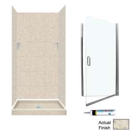SQP3636-M34570CC 72.5-in x 36-in x 36-in 5-Piece Alcove Shower Kit