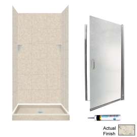 SQP3636-M34570CR 72.5-in x 36-in x 36-in 5-Piece Alcove Shower Kit