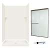 SSP3248018-M46570BR 72-in x 48-in x 32-in 5-Piece Alcove Shower Kit in Bisque