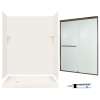 SSP326L018-M58570BR 72-in x 60-in x 32-in 5-Piece Alcove Shower Kit in Bisque