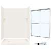 SSP326L018-M58570CC 72-in x 60-in x 32-in 5-Piece Alcove Shower Kit in Bisque
