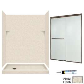 SSP326L-M58570BR 72-in x 60-in x 32-in 5-Piece Alcove Shower Kit