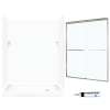SSP326R010-M58570NC 72-in x 60-in x 32-in 5-Piece Alcove Shower Kit in White