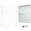SSP3460010-M58570CR 72-in x 60-in x 34-in 5-Piece Alcove Shower Kit in White
