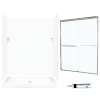 SSP3460010-M58570NC 72-in x 60-in x 34-in 5-Piece Alcove Shower Kit in White