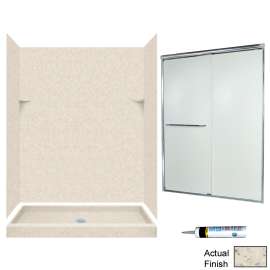 SSP3460-M58570CR 72-in x 60-in x 34-in 5-Piece Alcove Shower Kit