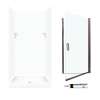 SSP3636010-M34570BC 72-in x 36-in x 36-in 5-Piece Alcove Shower Kit in White