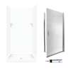 SSP3636010-M34570CR 72-in x 36-in x 36-in 5-Piece Alcove Shower Kit in White