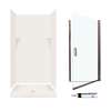 SSP3636018-M34570BC 72-in x 36-in x 36-in 5-Piece Alcove Shower Kit in Bisque