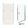SSP3636018-M34570NC 72-in x 36-in x 36-in 5-Piece Alcove Shower Kit in Bisque