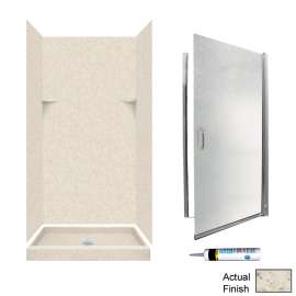 SSP3636-M34570CR 72-in x 36-in x 36-in 5-Piece Alcove Shower Kit