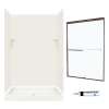 STP3248018-M46570BC 72.5-in x 48-in x 32-in 5-Piece Alcove Shower Kit in Bisque