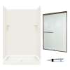 STP3248018-M46570BR 72.5-in x 48-in x 32-in 5-Piece Alcove Shower Kit in Bisque