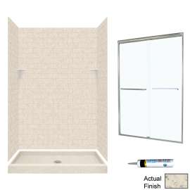 STP3248-M46570NC 72.5-in x 48-in x 32-in 5-Piece Alcove Shower Kit