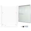 STP326L010-M58570NR 72.5-in x 60-in x 32-in 5-Piece Alcove Shower Kit in White