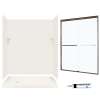 STP326L018-M58570BC 72.5-in x 60-in x 32-in 5-Piece Alcove Shower Kit in Bisque