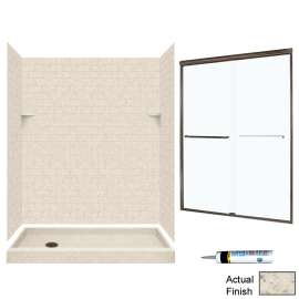 STP326L-M58570BC 72.5-in x 60-in x 32-in 5-Piece Alcove Shower Kit