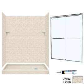 STP326R-M58570CC 72.5-in x 60-in x 32-in 5-Piece Alcove Shower Kit