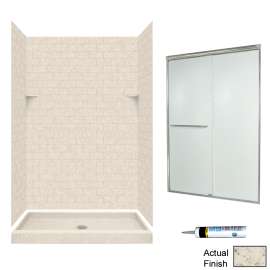 STP3448-M46570NR 72.5-in x 48-in x 34-in 5-Piece Alcove Shower Kit