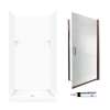 STP3636010-M34570BR 72.5-in x 36-in x 36-in 5-Piece Alcove Shower Kit in White