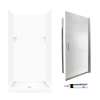 STP3636010-M34570CR 72.5-in x 36-in x 36-in 5-Piece Alcove Shower Kit in White