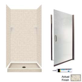 STP3636-M34570BR 72.5-in x 36-in x 36-in 5-Piece Alcove Shower Kit