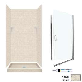STP3636-M34570CC 72.5-in x 36-in x 36-in 5-Piece Alcove Shower Kit