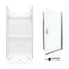 Veritek SVP3232010-M28570CC 73.25-in x 32-in x 32-in 3-Piece Alcove Shower Kit in White