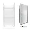 Veritek SVP3232010-M28570CR 73.25-in x 32-in x 32-in 3-Piece Alcove Shower Kit in White