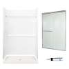 Veritek SVP3448010-M44570NR 73.25-in x 48-in x 34-in 3-Piece Alcove Shower Kit in White