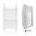 Veritek SVP3636010-M32570CR 73.25-in x 36-in x 36-in 3-Piece Alcove Shower Kit in White
