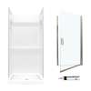Veritek SVP3636010-M32570NC 73.25-in x 36-in x 36-in 3-Piece Alcove Shower Kit in White