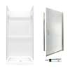 Veritek 73.25-in x 36-in x 36-in 3-Piece Alcove Shower Kit in White