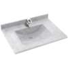 CV-2231-130 Contour Solid Surface 31-in x 22-in Vanity Top with Integral Sink in Ice