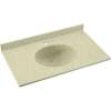 Solid Surface 37-in x 19-in Integral Single Sink Bathroom Vanity Top in Bermuda Sand