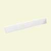stone 3-in H x 21-in L Bathroom Side Splash in White