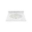 Chesapeake 22 x 25 Single Bowl Vanity Top in Ice, CH02225.130