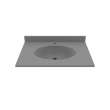 Chesapeake 22 x 31 Single Bowl Vanity Top in Ash Gray, CH02231.203